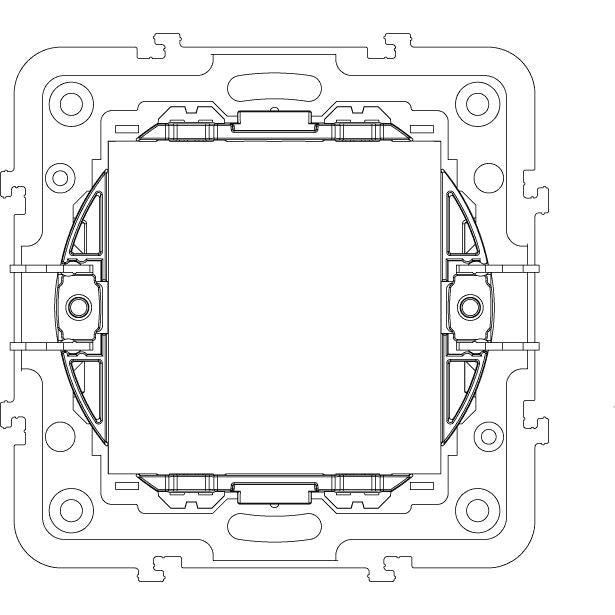 Vimar Eikon Mounting Frame and Protection Cover, 2-Module, 71 mm Centers — Quality Boat Parts