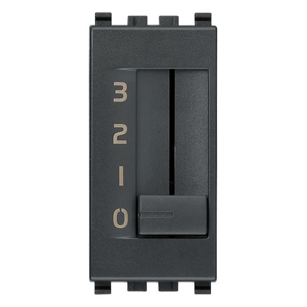 Vimar Eikon Fan-Coil Slide Switch, 4-Position, 1P, 6(2)A, 250V, Flush-Mount, IP40 — Quality Boat Parts