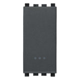 Vimar Eikon 2-Way Rocker Switch, 1P, 16AX, 250V, IP40, Lightable, Replaceable Button — Quality Boat Parts