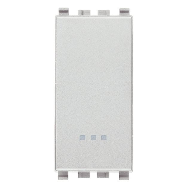 Vimar Eikon 2-Way Rocker Switch, 1P, 16AX, 250V, IP40, Lightable, Replaceable Button — Quality Boat Parts