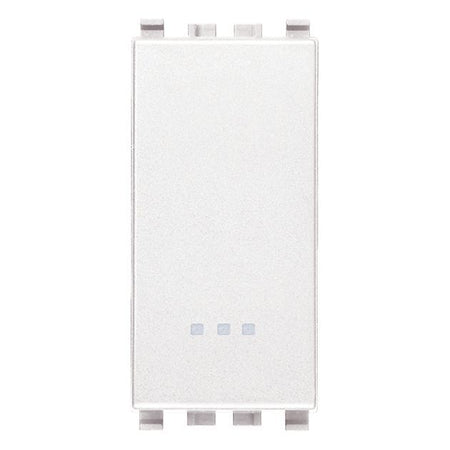 Vimar Eikon 2-Way Rocker Switch, 1P, 16AX, 250V, IP40, Lightable, Replaceable Button — Quality Boat Parts