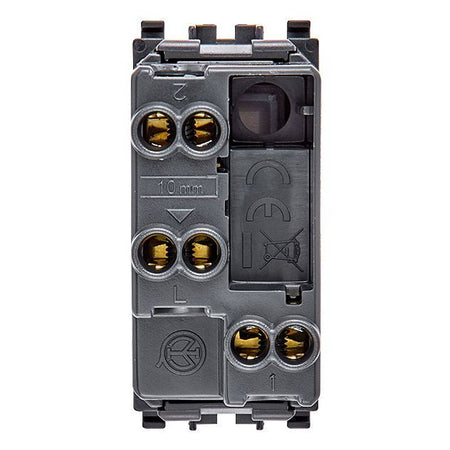 Vimar Eikon 2-Way Rocker Switch, 1P, 16AX, 250V, IP40, Lightable, Replaceable Button — Quality Boat Parts