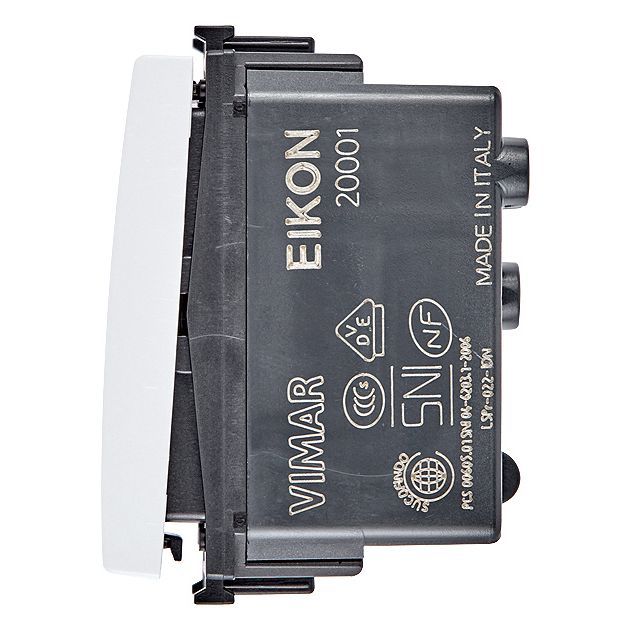 Vimar Eikon 1-Way Switch, 16AX 250V, Lightable, Replaceable Button — Quality Boat Parts