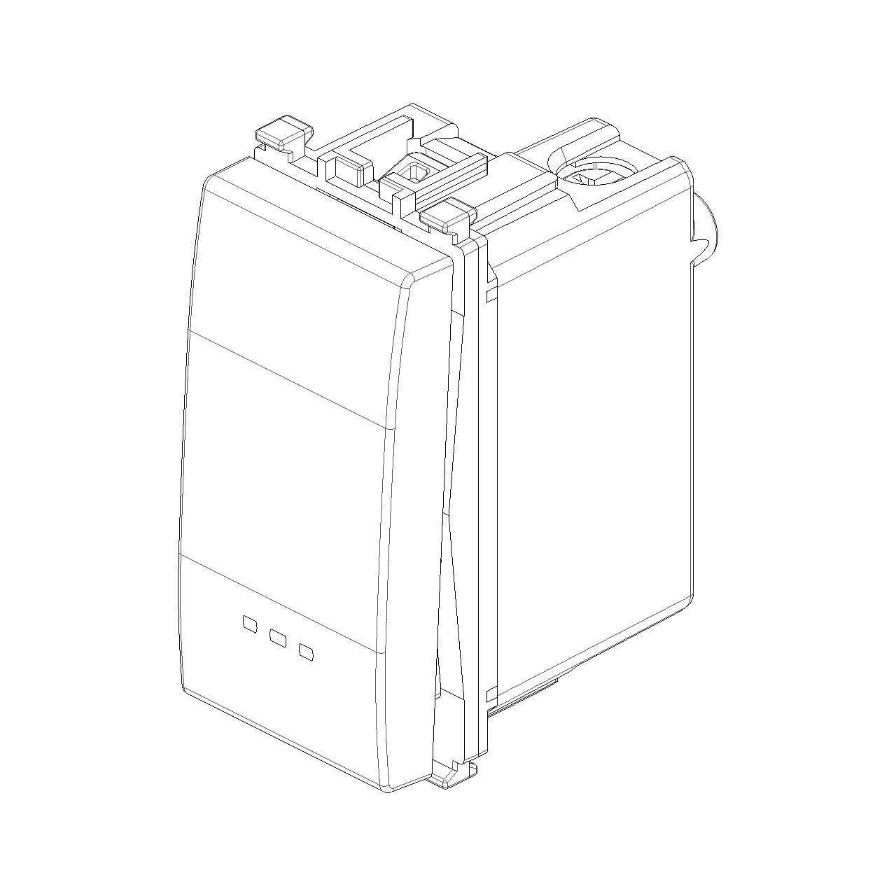 Vimar Eikon 1-Way Switch, 16AX 250V, Lightable, Replaceable Button — Quality Boat Parts