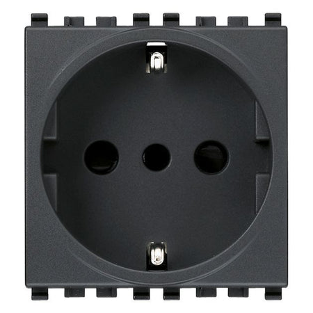 Vimar Eikon P30 SICURY Socket Outlet, 2P+E, 16A 250V, 2 Module — Quality Boat Parts