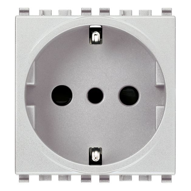 Vimar Eikon P30 SICURY Socket Outlet, 2P+E, 16A 250V, 2 Module — Quality Boat Parts
