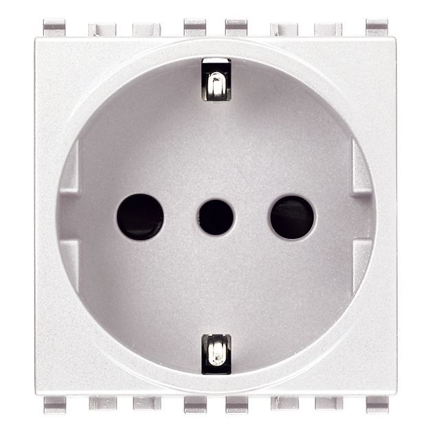 Vimar Eikon P30 SICURY Socket Outlet, 2P+E, 16A 250V, 2 Module — Quality Boat Parts