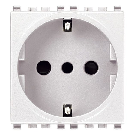 Vimar Eikon P30 SICURY Socket Outlet, 2P+E, 16A 250V, 2 Module — Quality Boat Parts