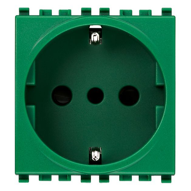 Vimar Eikon P30 SICURY Socket Outlet, 2P+E, 16A 250V, 2 Module — Quality Boat Parts