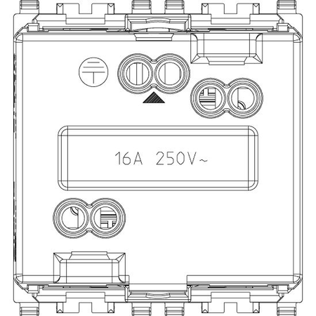 Vimar Eikon P30 SICURY Socket Outlet, 2P+E, 16A 250V, 2 Module — Quality Boat Parts