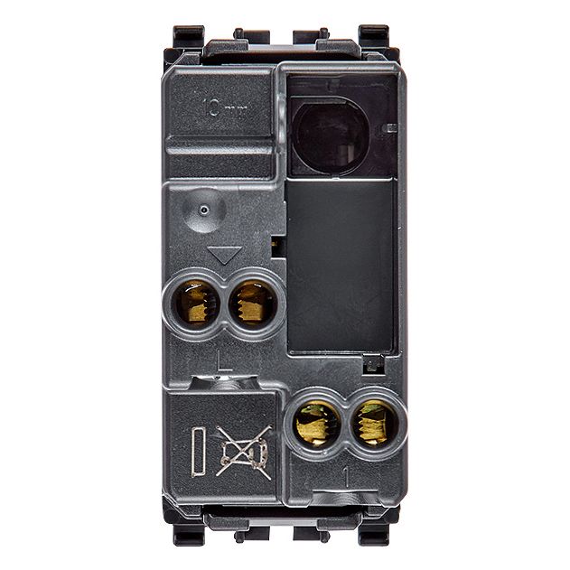 Vimar Eikon Axial 2-Way Rocker Switch, 1P, 16AX, 250V, Lightable, Replaceable Button — Quality Boat Parts