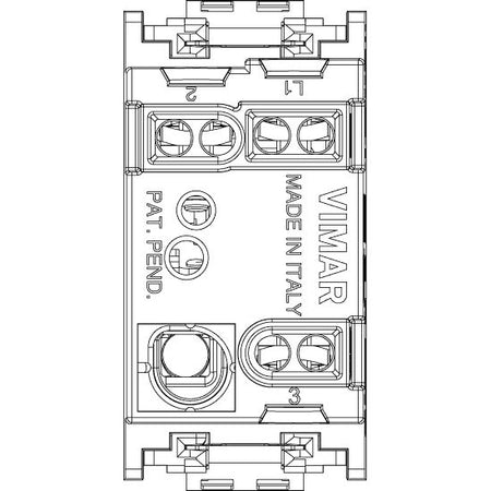 Vimar Idea 2-Way Rocker Switch, 1P 16 AX 250 V, IP40, Luminous — Quality Boat Parts