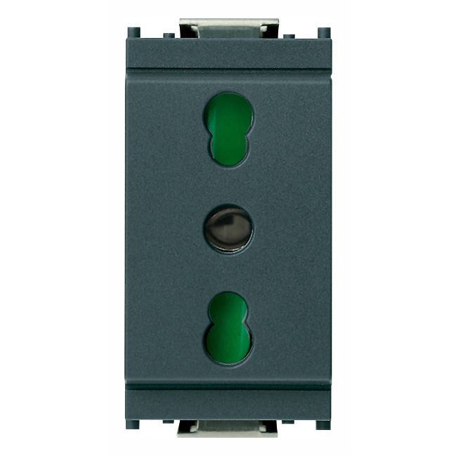 Vimar Idea SICURY Bipasso Socket Outlet, Italian Standard P17/11, 2P+E, 16A 250V, IP20 — Quality Boat Parts