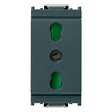 Vimar Idea SICURY Bipasso Socket Outlet, Italian Standard P17/11, 2P+E, 16A 250V, IP20 — Quality Boat Parts