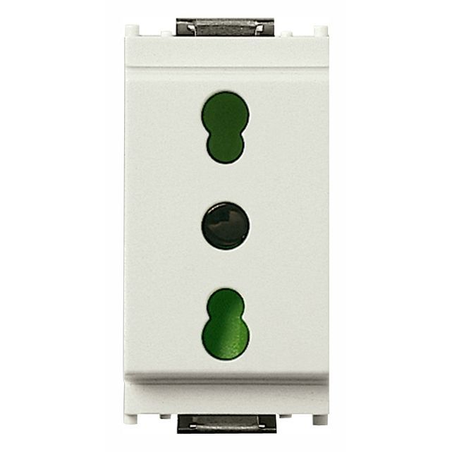 Vimar Idea SICURY Bipasso Socket Outlet, Italian Standard P17/11, 2P+E, 16A 250V, IP20 — Quality Boat Parts