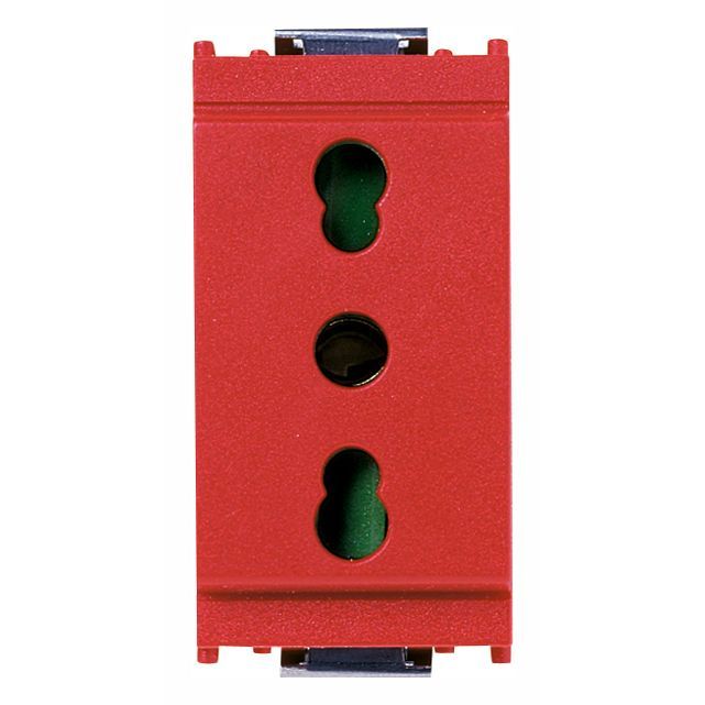Vimar Idea SICURY Bipasso Socket Outlet, Italian Standard P17/11, 2P+E, 16A 250V, IP20 — Quality Boat Parts