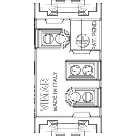 Vimar Idea SICURY Bipasso Socket Outlet, Italian Standard P17/11, 2P+E, 16A 250V, IP20 — Quality Boat Parts