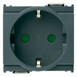 Vimar Idea SICURY German Standard Socket Outlet, 2P+E, 16A 250V, 2 Modules, IP20 — Quality Boat Parts