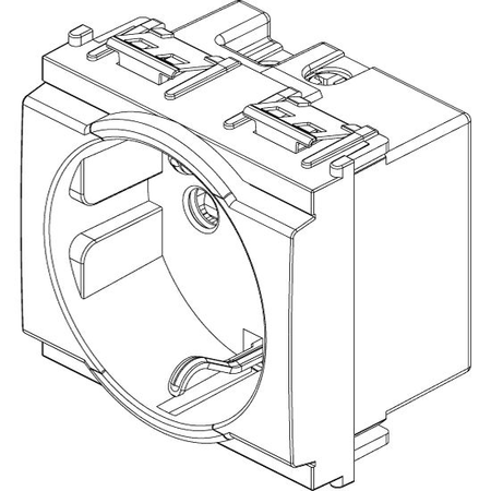 Vimar Idea SICURY German Standard Socket Outlet, 2P+E, 16A 250V, 2 Modules, IP20 — Quality Boat Parts