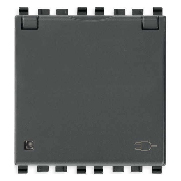 Vimar Eikon SICURY Schuko Socket Outlet, 2P+E, 16A 250V, 2M, IP20 — Quality Boat Parts