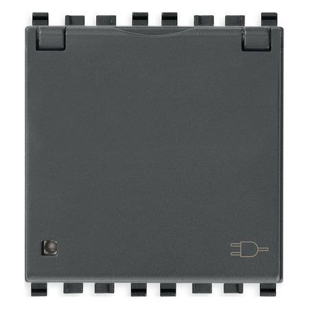 Vimar Eikon SICURY Schuko Socket Outlet, 2P+E, 16A 250V, 2M, IP20 — Quality Boat Parts