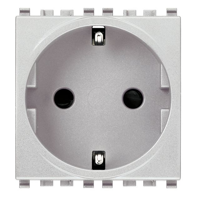 Vimar Eikon SICURY Schuko Socket Outlet, 2P+E, 16A 250V, 2M, IP20 — Quality Boat Parts