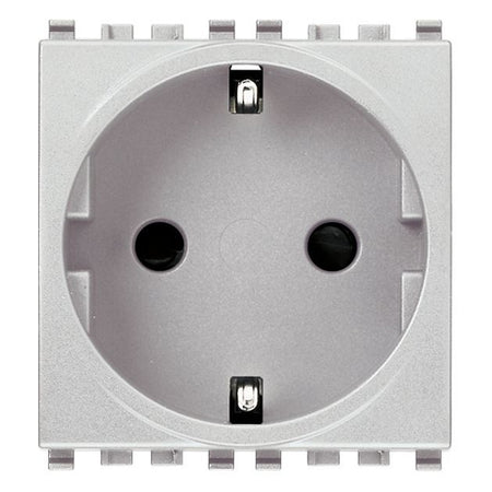 Vimar Eikon SICURY Schuko Socket Outlet, 2P+E, 16A 250V, 2M, IP20 — Quality Boat Parts