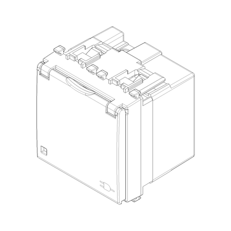 Vimar Eikon SICURY Schuko Socket Outlet, 2P+E, 16A 250V, 2M, IP20 — Quality Boat Parts