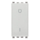 Vimar Eikon 2-Pole 1-Way Rocker Switch, 16AX, 250V, Lightable, Replaceable Button — Quality Boat Parts