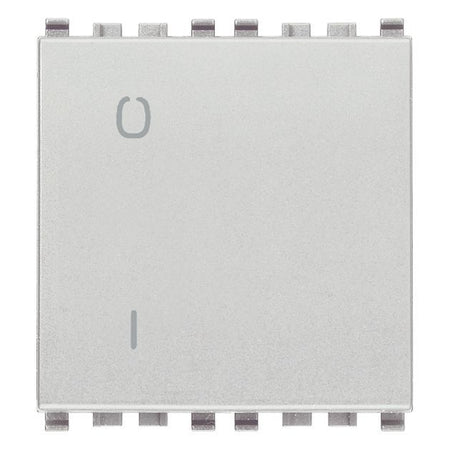 Vimar Eikon 2-Pole 1-Way Rocker Switch, 16AX, 250V, Lightable, Replaceable Button — Quality Boat Parts