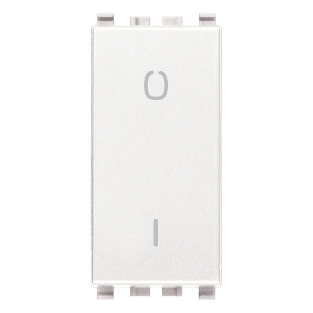 Vimar Eikon 2-Pole 1-Way Rocker Switch, 16AX, 250V, Lightable, Replaceable Button — Quality Boat Parts