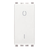 Vimar Eikon 2-Pole 1-Way Rocker Switch, 16AX, 250V, Lightable, Replaceable Button — Quality Boat Parts