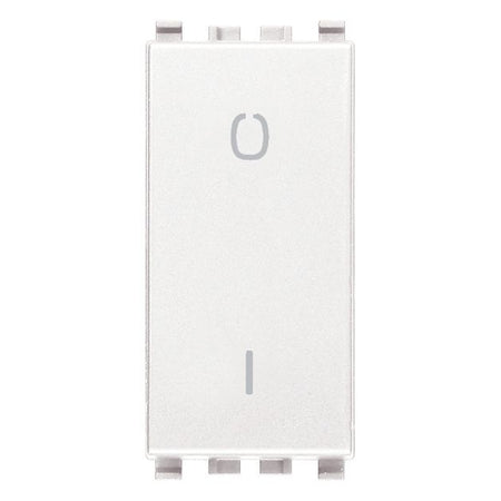 Vimar Eikon 2-Pole 1-Way Rocker Switch, 16AX, 250V, Lightable, Replaceable Button — Quality Boat Parts
