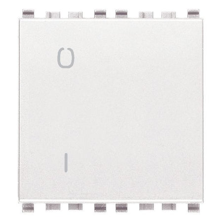 Vimar Eikon 2-Pole 1-Way Rocker Switch, 16AX, 250V, Lightable, Replaceable Button — Quality Boat Parts