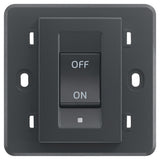 Vimar Eikon 2P 32A 1-Way Switch, For British Standard Mounting Boxes, 250V, 3-Module, IP40 — Quality Boat Parts