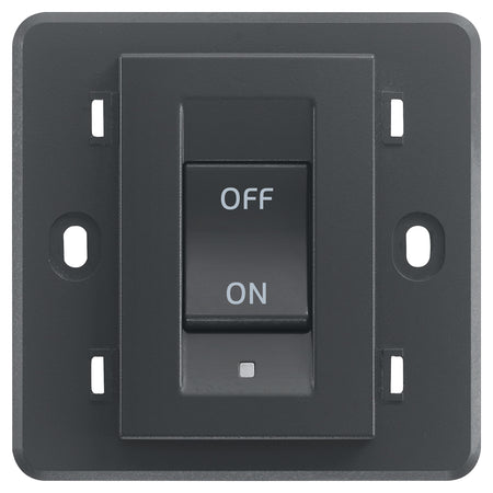 Vimar Eikon 2P 32A 1-Way Switch, For British Standard Mounting Boxes, 250V, 3-Module, IP40 — Quality Boat Parts