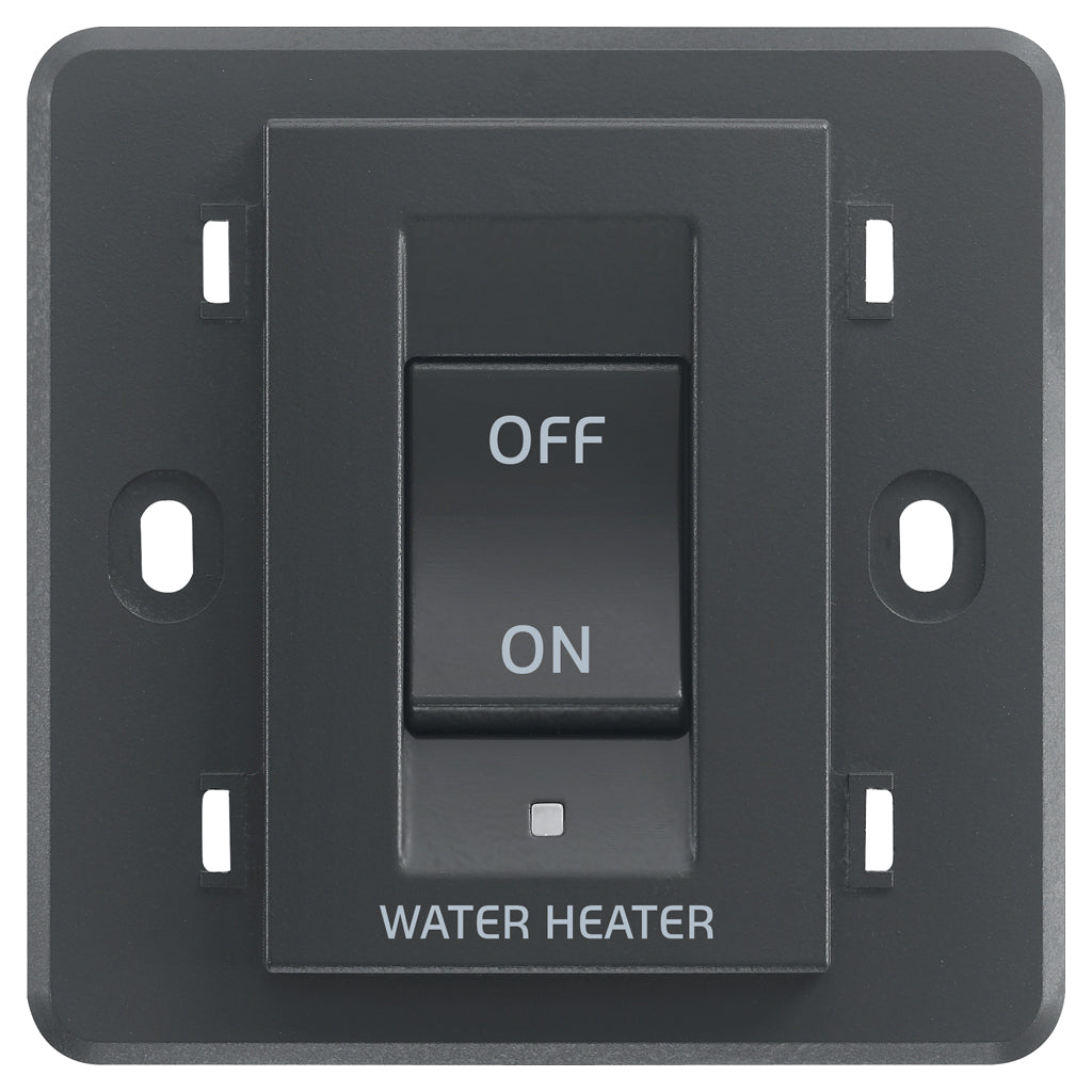 Vimar Eikon 2P 32A 1-Way Switch, For British Standard Mounting Boxes, 250V, 3-Module, IP40 — Quality Boat Parts