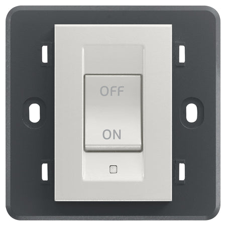 Vimar Eikon 2P 32A 1-Way Switch, For British Standard Mounting Boxes, 250V, 3-Module, IP40 — Quality Boat Parts