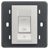Vimar Eikon 2P 32A 1-Way Switch, For British Standard Mounting Boxes, 250V, 3-Module, IP40 — Quality Boat Parts