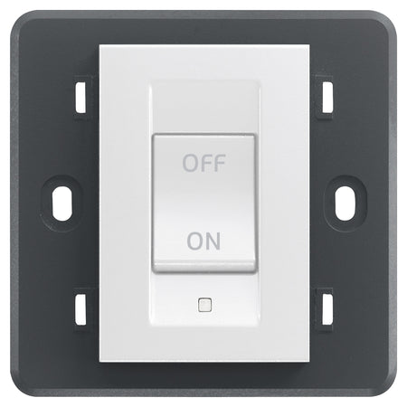 Vimar Eikon 2P 32A 1-Way Switch, For British Standard Mounting Boxes, 250V, 3-Module, IP40 — Quality Boat Parts