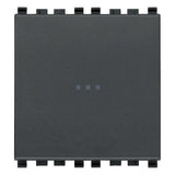 Vimar Eikon Axial 1P 16AX Reversing Switch, 250V, IP40, Lightable, Replaceable Button — Quality Boat Parts