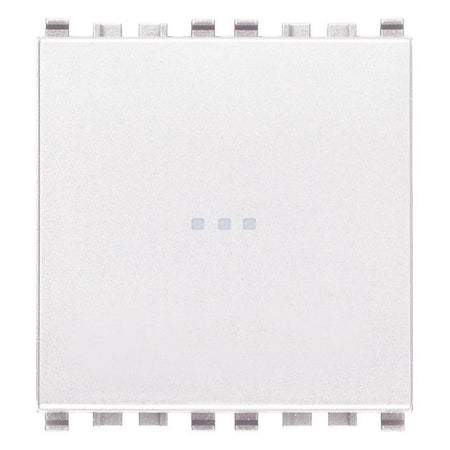 Vimar Eikon Axial 1P 16AX Reversing Switch, 250V, IP40, Lightable, Replaceable Button — Quality Boat Parts
