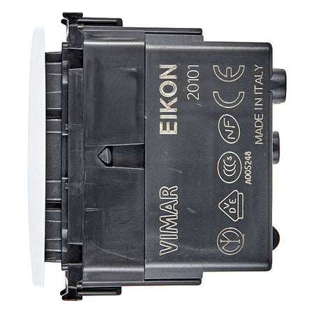 Vimar Eikon Axial 1P 16AX Reversing Switch, 250V, IP40, Lightable, Replaceable Button — Quality Boat Parts