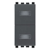 Vimar Eikon Neutral Double Indicator Unit, 250V, IP40, 1-Module, Flush-Mount, Without Signalling Unit — Quality Boat Parts