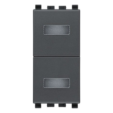 Vimar Eikon Neutral Double Indicator Unit, 250V, IP40, 1-Module, Flush-Mount, Without Signalling Unit — Quality Boat Parts