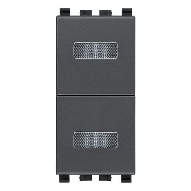 Vimar Eikon Neutral Double Indicator Unit, 250V, IP40, 1-Module, Flush-Mount, Without Signalling Unit — Quality Boat Parts