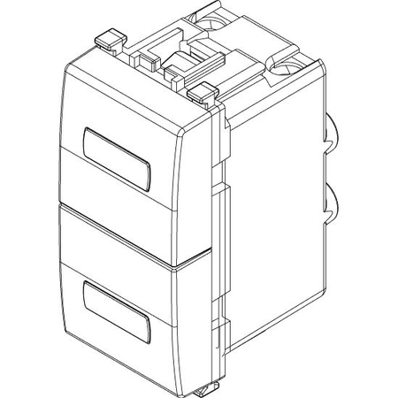 Vimar Eikon Neutral Double Indicator Unit, 250V, IP40, 1-Module, Flush-Mount, Without Signalling Unit — Quality Boat Parts