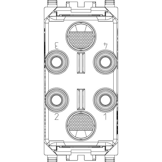 Vimar Eikon Neutral Double Indicator Unit, 250V, IP40, 1-Module, Flush-Mount, Without Signalling Unit — Quality Boat Parts
