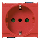 Vimar Idea SICURY Socket Outlet, Italian Standard P30, 2P+E 16A 250V, 2 Modules, IP20 — Quality Boat Parts