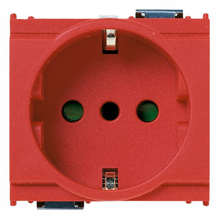 Vimar Idea SICURY Socket Outlet, Italian Standard P30, 2P+E 16A 250V, 2 Modules, IP20 — Quality Boat Parts
